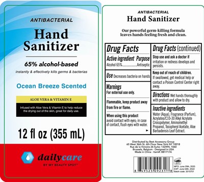 Image Description (Hand Sanitizer Ocean Breeze Scented 355 mL 65 Vv)